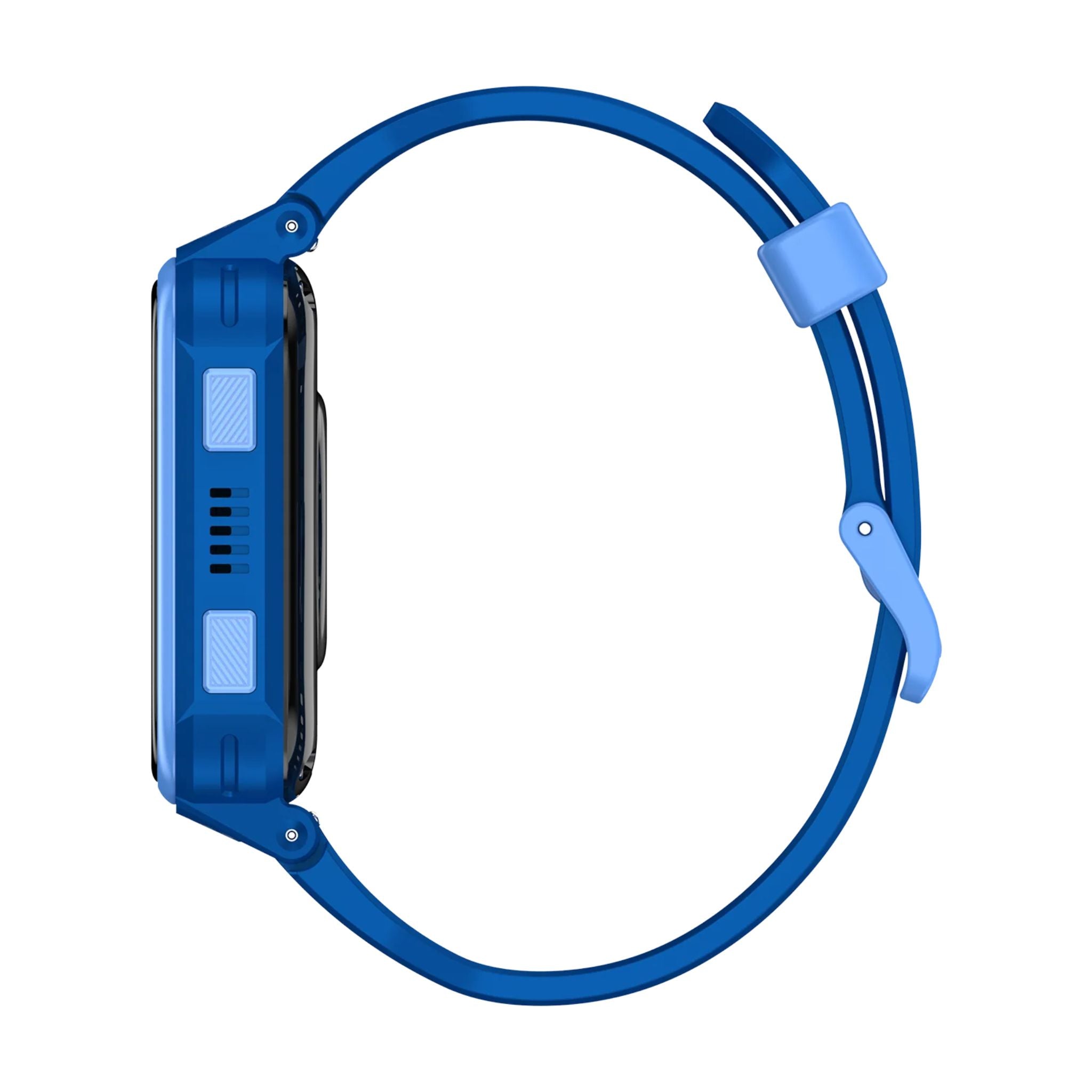 Lagenio K10 smartklokke for barn i blått med telefon, GPS og AMOLED-skjerm.