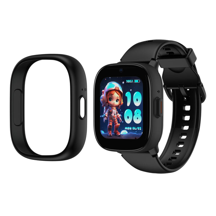 Svart Lagenio K3 smartklokke for barn med GPS og telefon