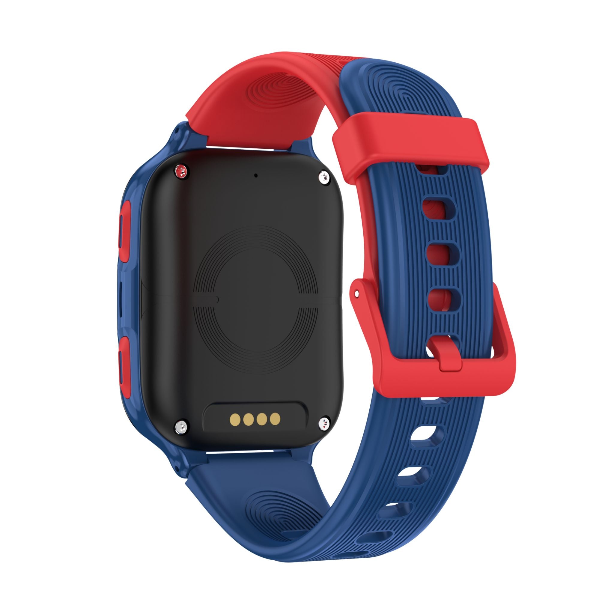 Smartklokke for barn – Lagenio K9 AI med blå rem, telefon, 1,78" AMOLED-skjerm og GPS