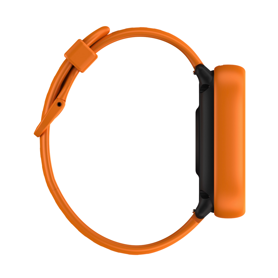 Oransje og sort Lagenio K3 smartklokke for barn med GPS og telefon