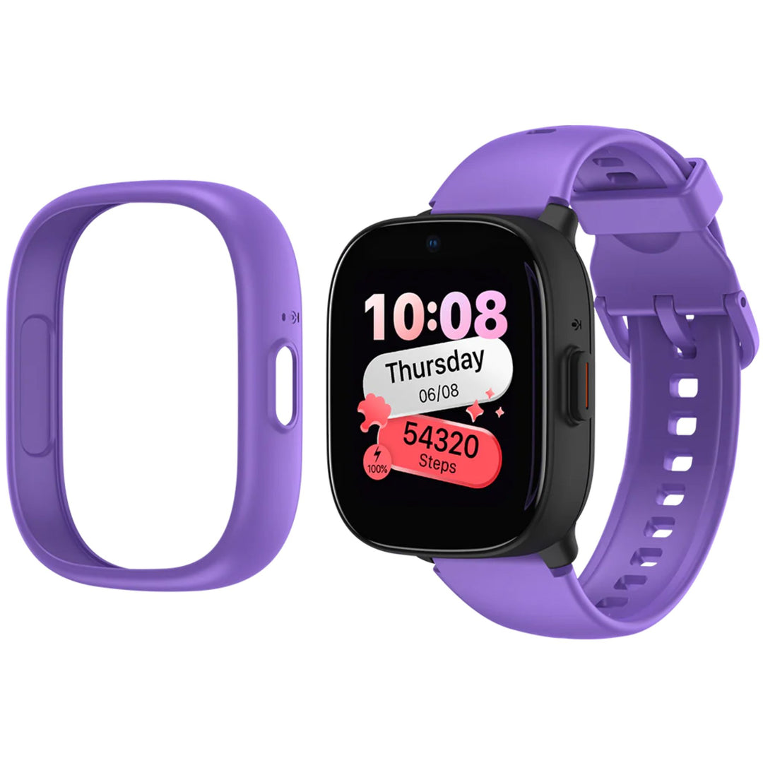 Rosa og lilla Lagenio K3 smartklokke for barn med GPS og telefon