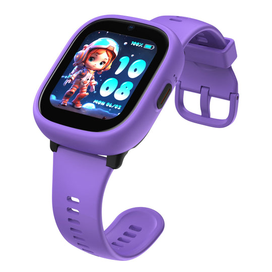 Rosa og lilla Lagenio K3 smartklokke for barn med GPS og telefon